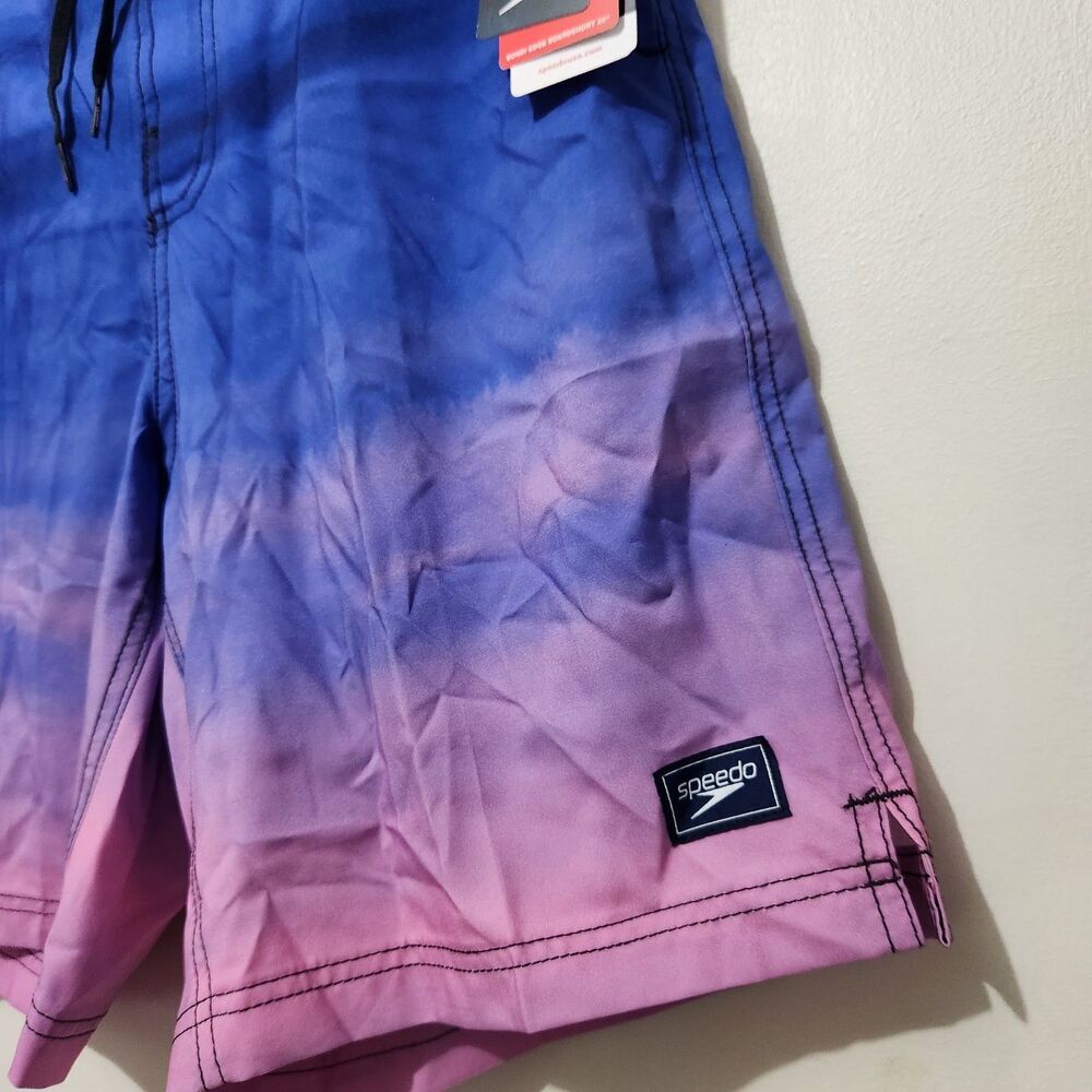 Speedo Mens Swim Trunks Size Medium Hydro Square Leg 4-way Comfort Stretch - Picture 2 of 12